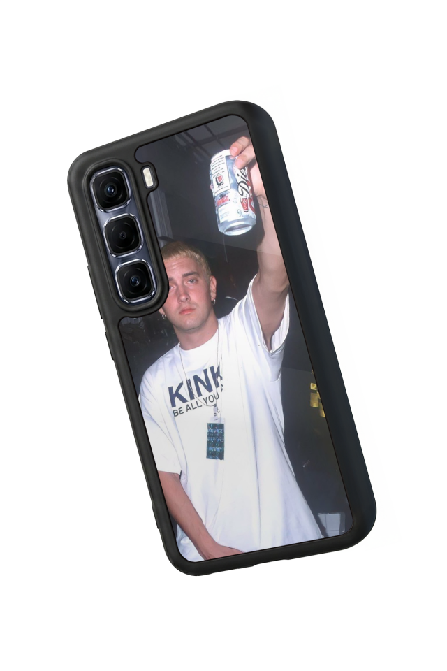 Infinix Hot 60 Pro Plus Uyumlu Eminem Tasarımlı Glossy Premium Kılıf