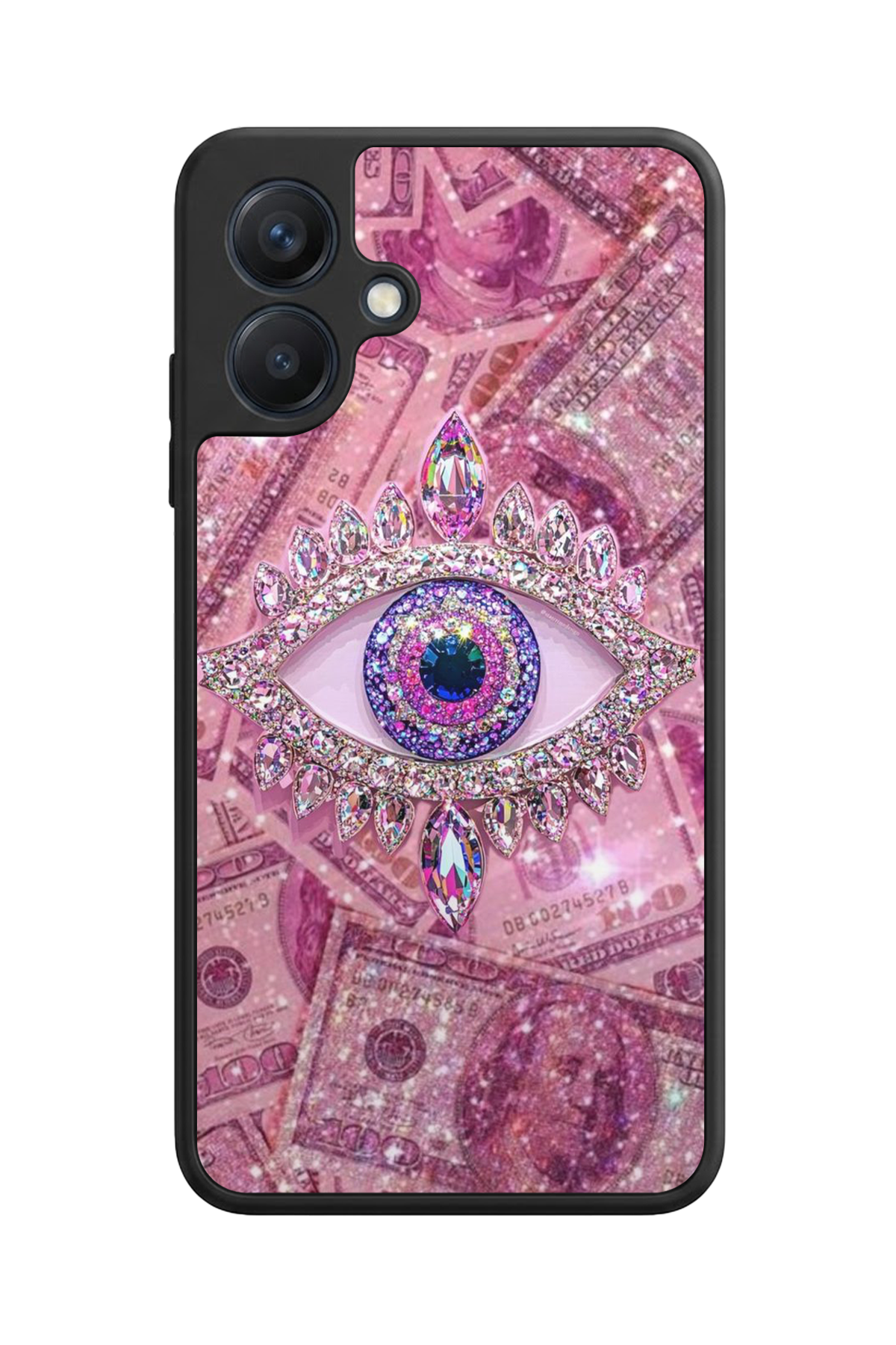 Samsung Galaxy A07 Uyumlu Göz Tasarımlı Glossy Premium Kılıf