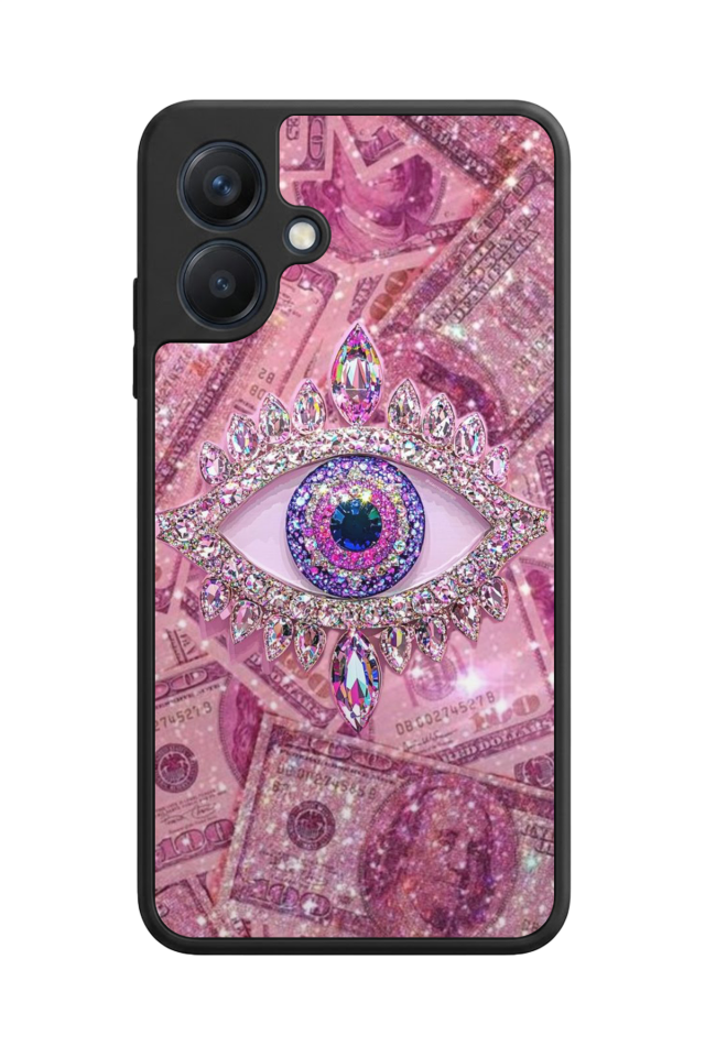 Samsung Galaxy A07 Uyumlu Göz Tasarımlı Glossy Premium Kılıf