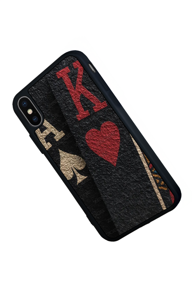 iPhone X/ XS Uyumlu Kart Tasarımlı Glossy Premium Kılıf