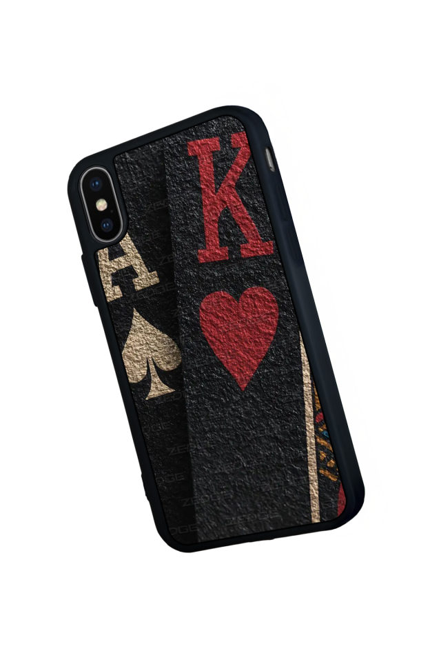 iPhone X/ XS Uyumlu Kart Tasarımlı Glossy Premium Kılıf