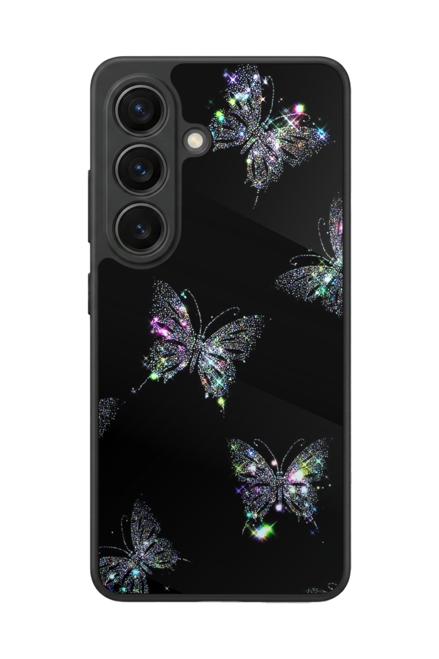 Samsung Galaxy S26 Uyumlu Kelebek Tasarımlı Glossy Premium Kılıf