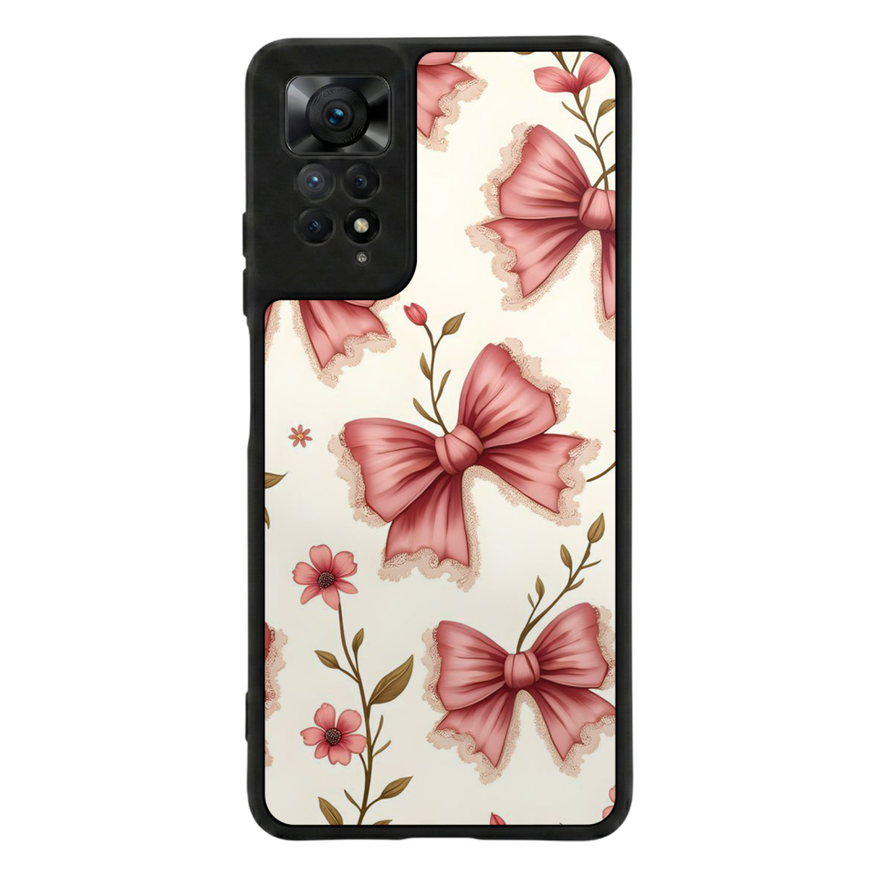 Xiaomi Redmi Note 12 Pro Uyumlu Kurdele Tasarımlı Glossy Premium Kılıf