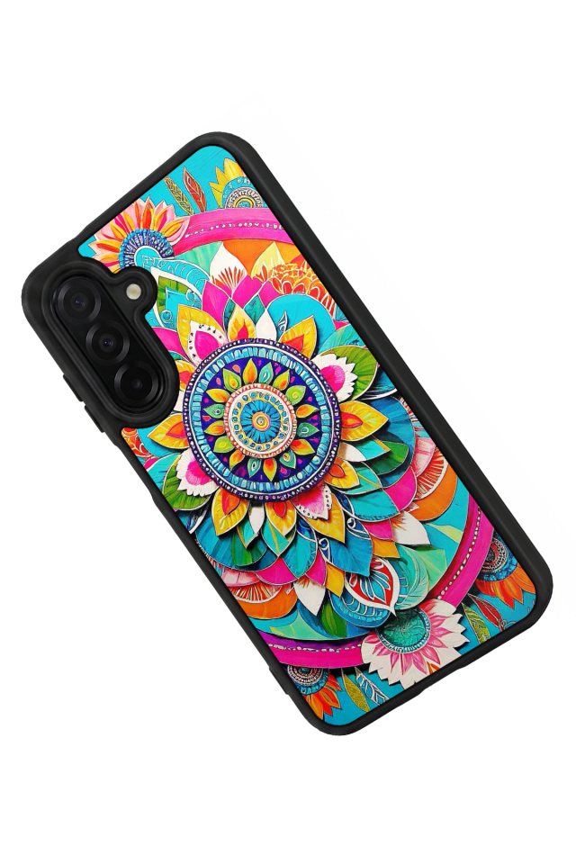 Samsung Galaxy A56 Uyumlu Mandala Tasarımlı Glossy Premium Kılıf