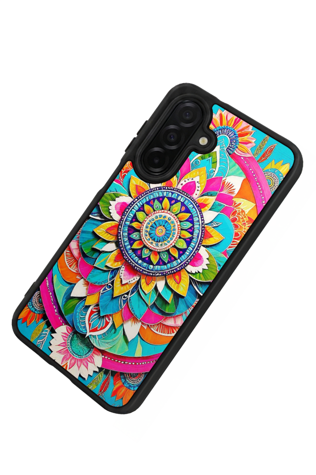 Samsung Galaxy A56 Uyumlu Mandala Tasarımlı Glossy Premium Kılıf