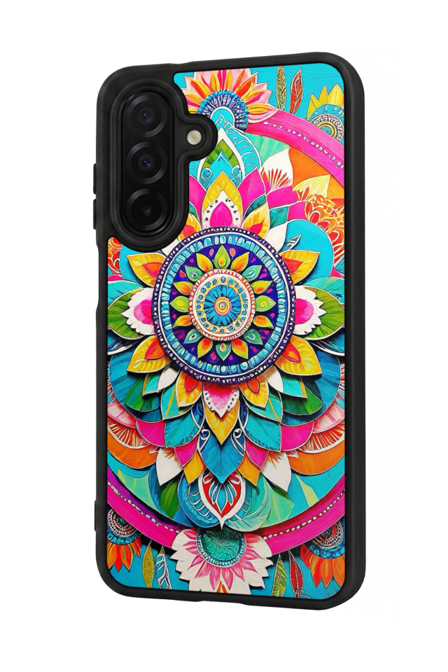 Samsung Galaxy A56 Uyumlu Mandala Tasarımlı Glossy Premium Kılıf