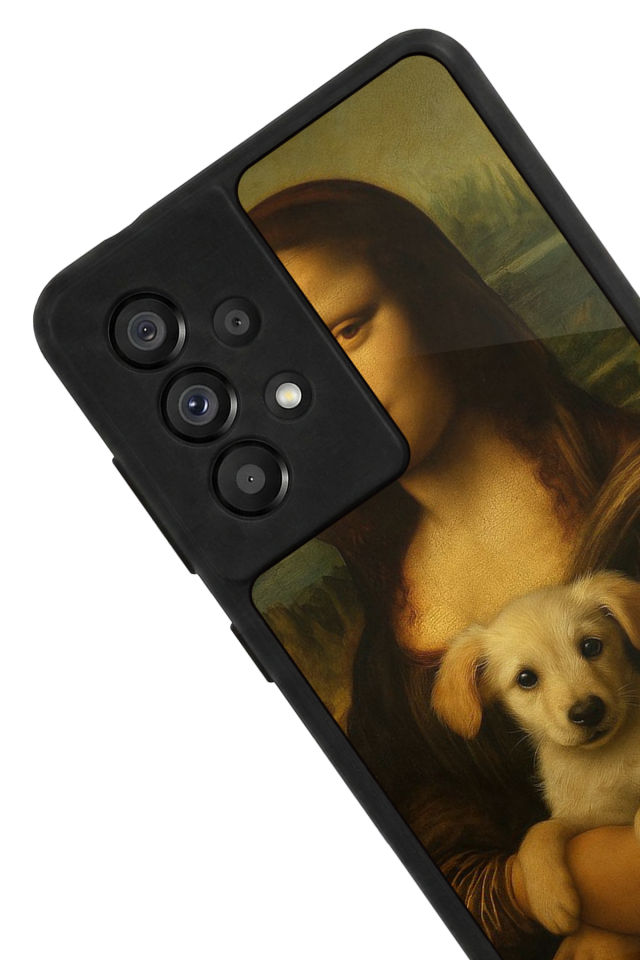 Samsung Galaxy A73 Uyumlu Monalisa Tasarımlı Glossy Premium Kılıf