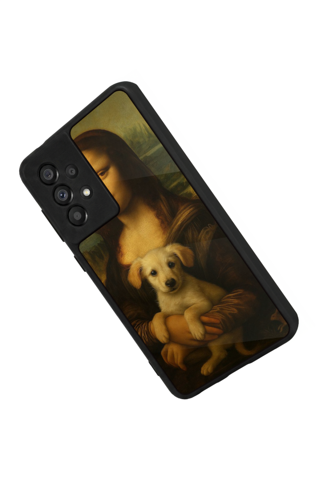Samsung Galaxy A73 Uyumlu Monalisa Tasarımlı Glossy Premium Kılıf