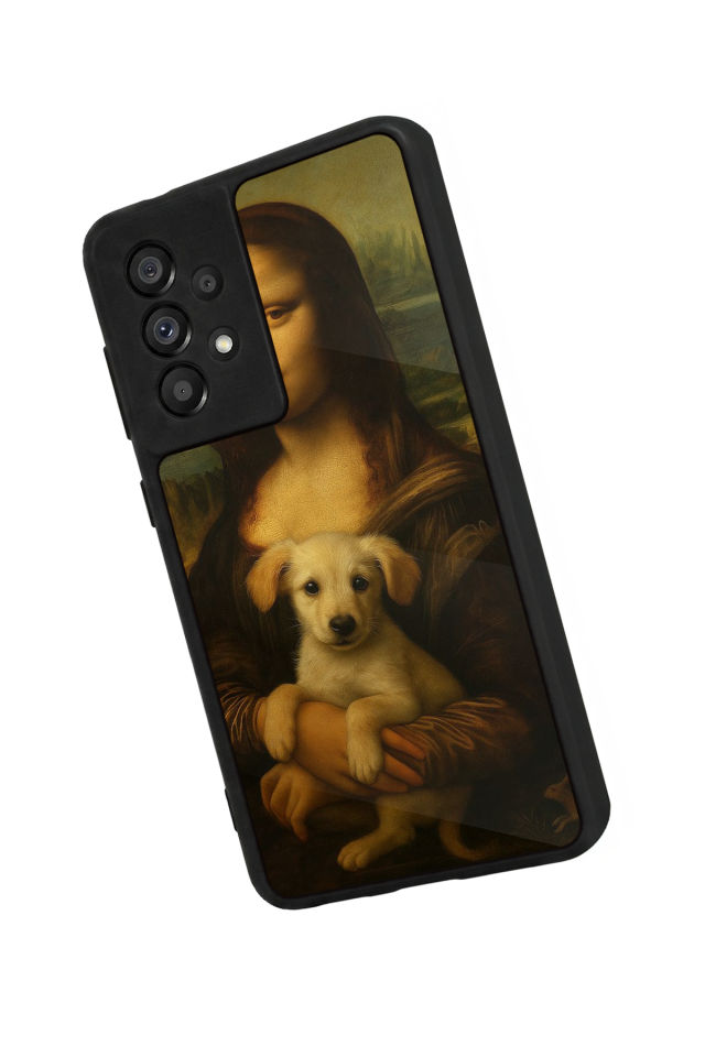 Samsung Galaxy A73 Uyumlu Monalisa Tasarımlı Glossy Premium Kılıf