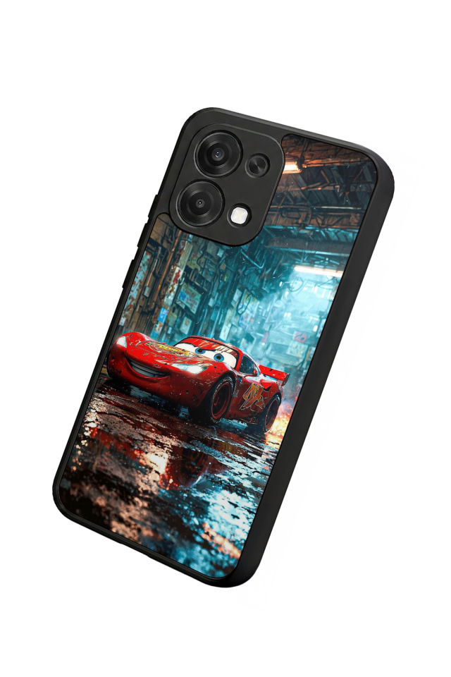 Oppo A6 Pro Uyumlu Şimsek McQueen Tasarımlı Glossy Premium Kılıf