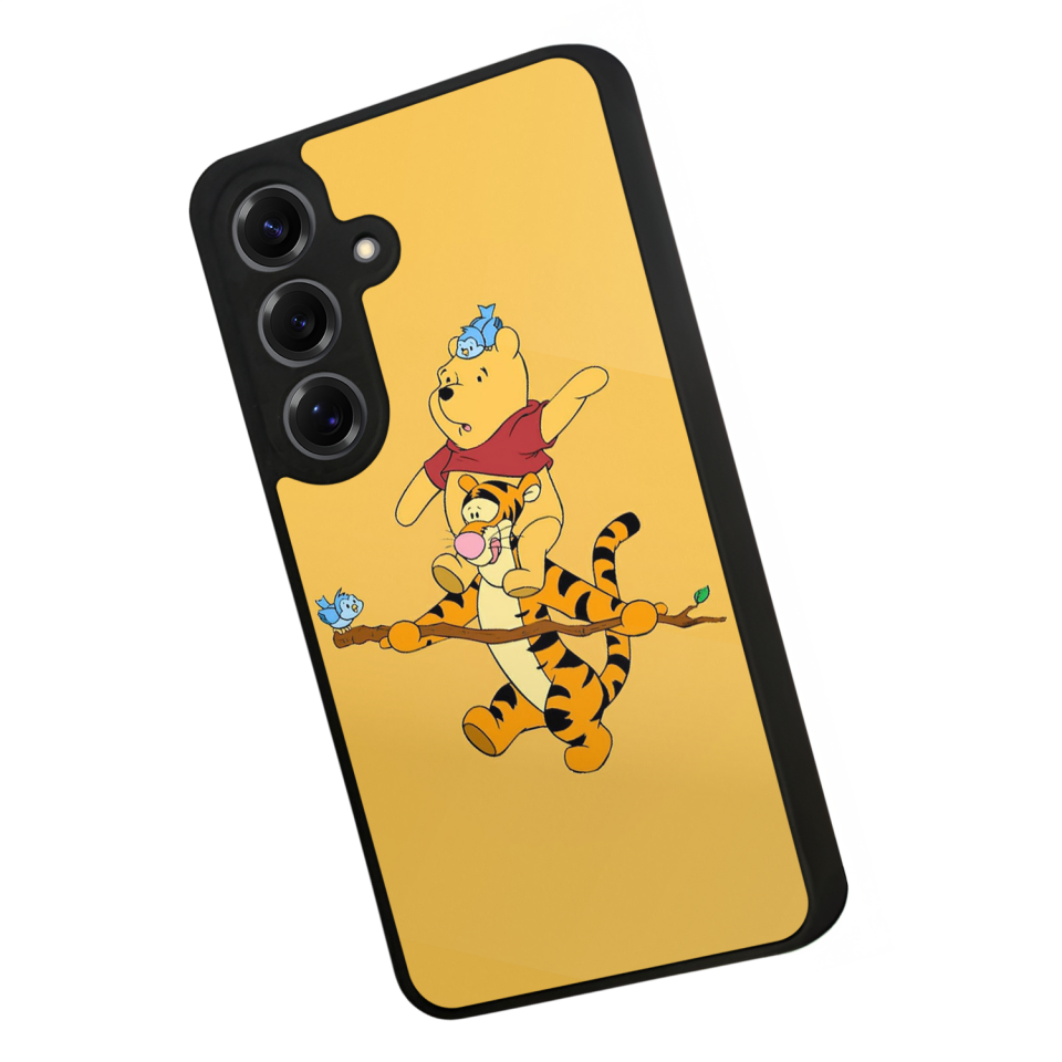 Samsung Galaxy S25 Uyumlu Winnie Tasarımlı Glossy Premium Kılıf