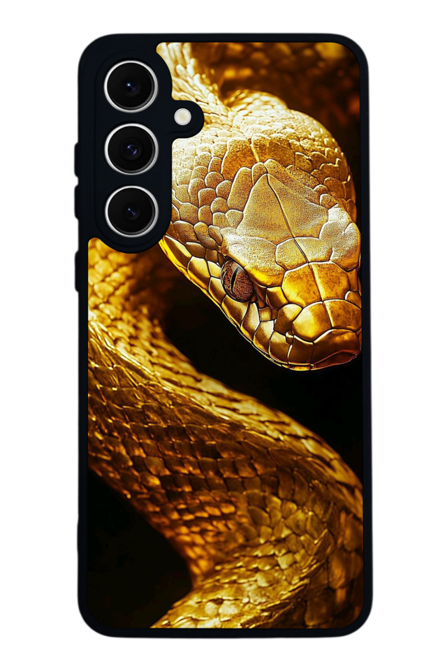 Samsung Galaxy A16 Uyumlu Yılan Tasarımlı Glossy Premium Kılıf