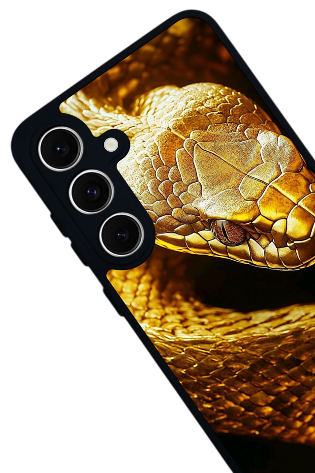 Samsung Galaxy A16 Uyumlu Yılan Tasarımlı Glossy Premium Kılıf