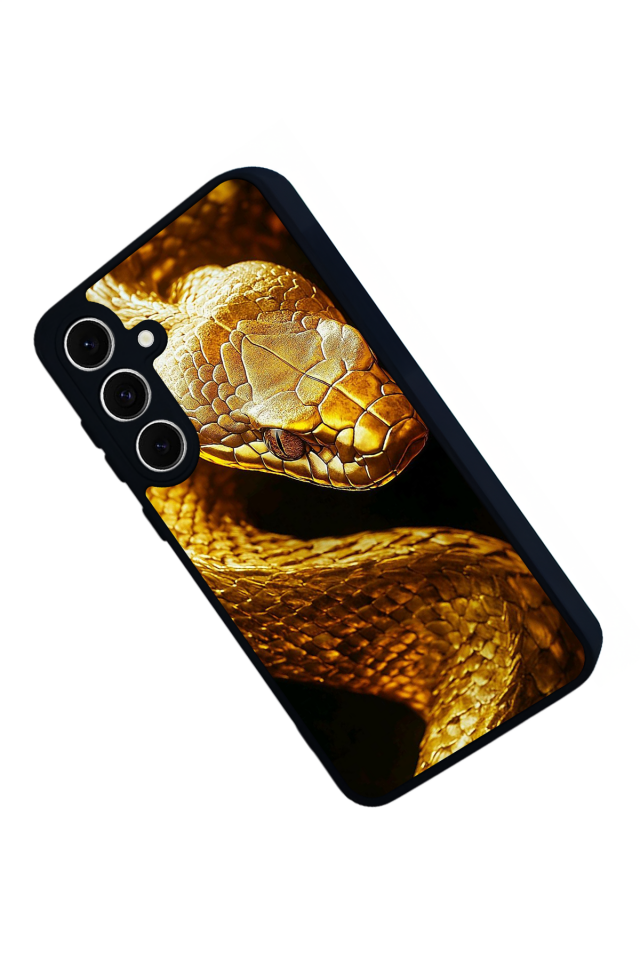 Samsung Galaxy A16 Uyumlu Yılan Tasarımlı Glossy Premium Kılıf
