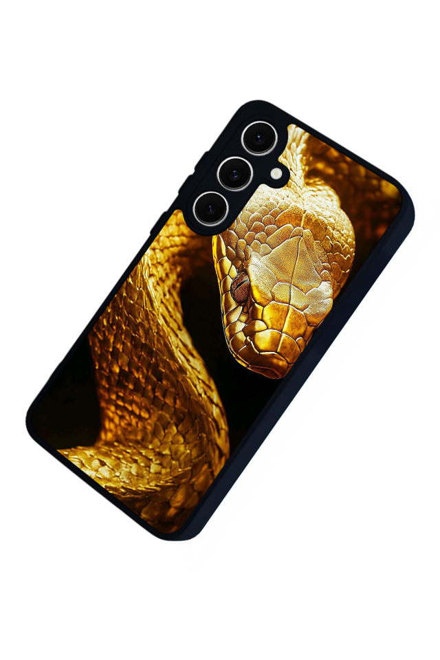 Samsung Galaxy A16 Uyumlu Yılan Tasarımlı Glossy Premium Kılıf