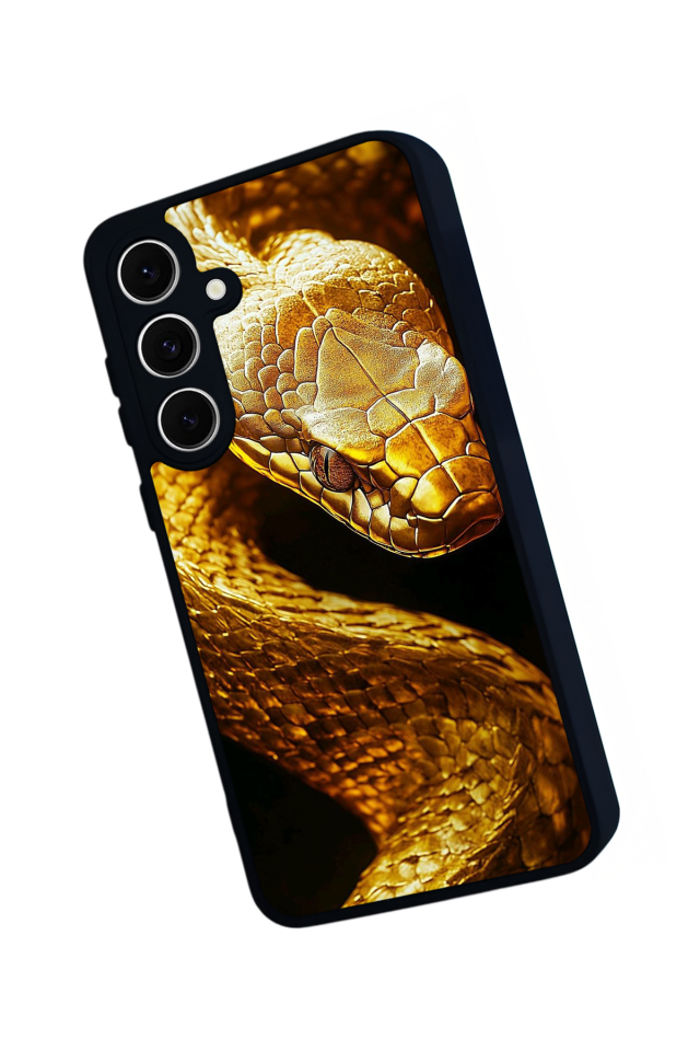 Samsung Galaxy A16 Uyumlu Yılan Tasarımlı Glossy Premium Kılıf