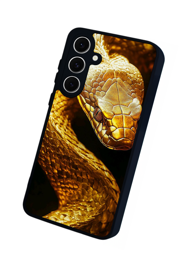 Samsung Galaxy A16 Uyumlu Yılan Tasarımlı Glossy Premium Kılıf