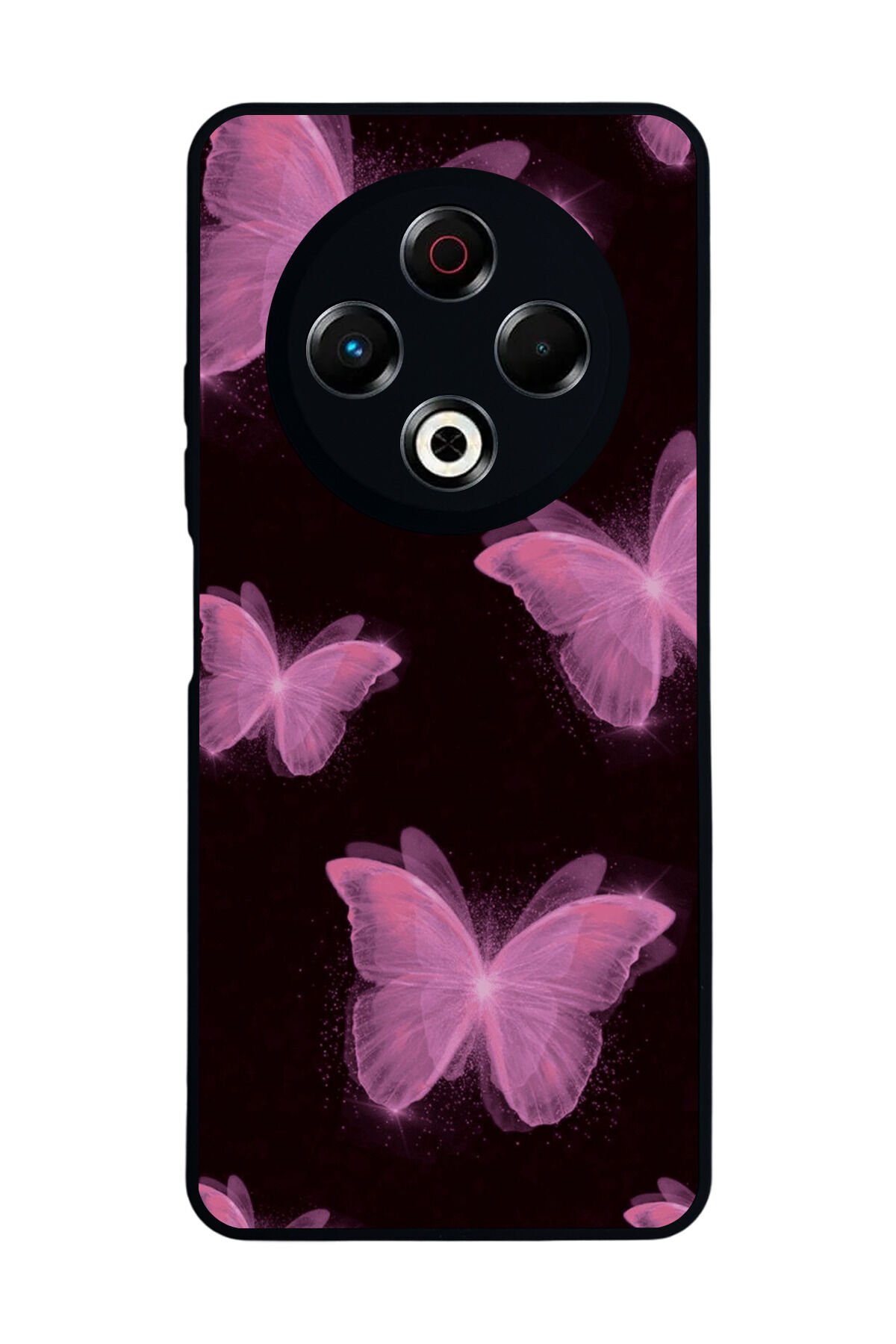 Tecno Spark 30 Uyumlu Kelebek Tasarımlı Glossy Premium Kılıf