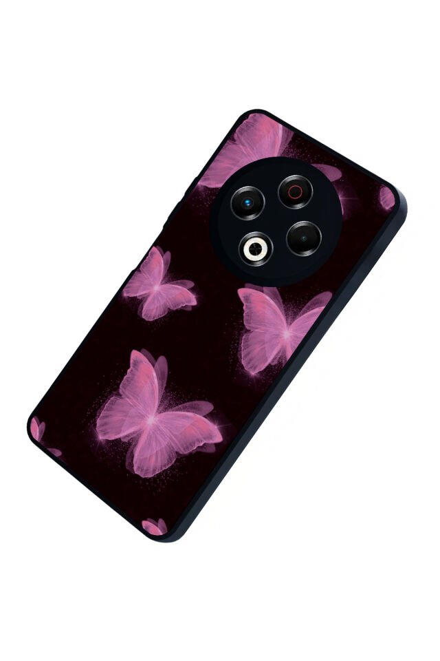 Tecno Spark 30 Uyumlu Kelebek Tasarımlı Glossy Premium Kılıf