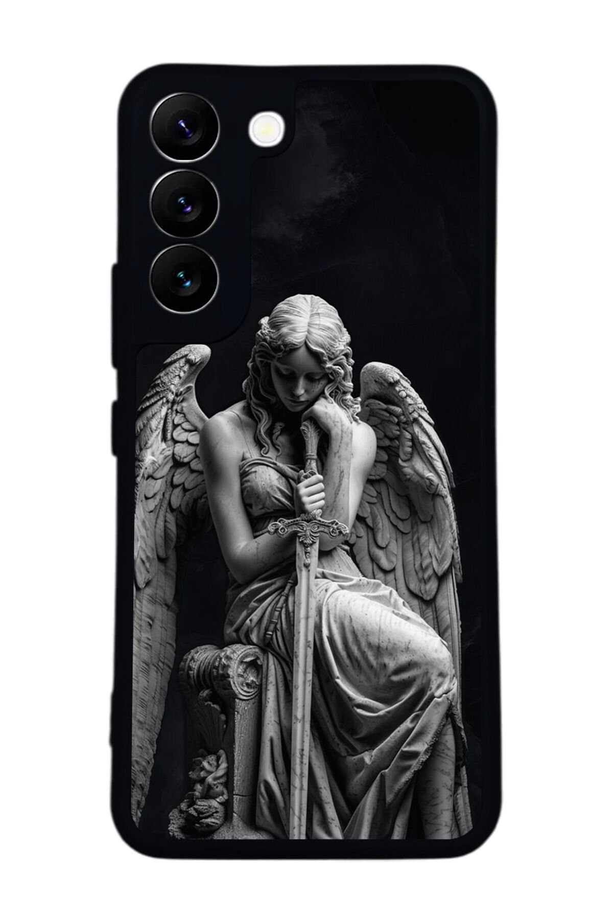 Samsung Galaxy S22 Uyumlu Melek Tasarımlı Glossy Premium Kılıf