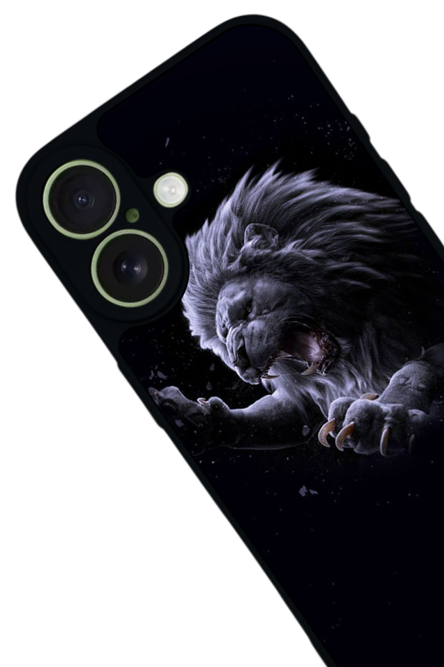 iPhone 17 Uyumlu Aslan Tasarımlı Glossy Premium Kılıf