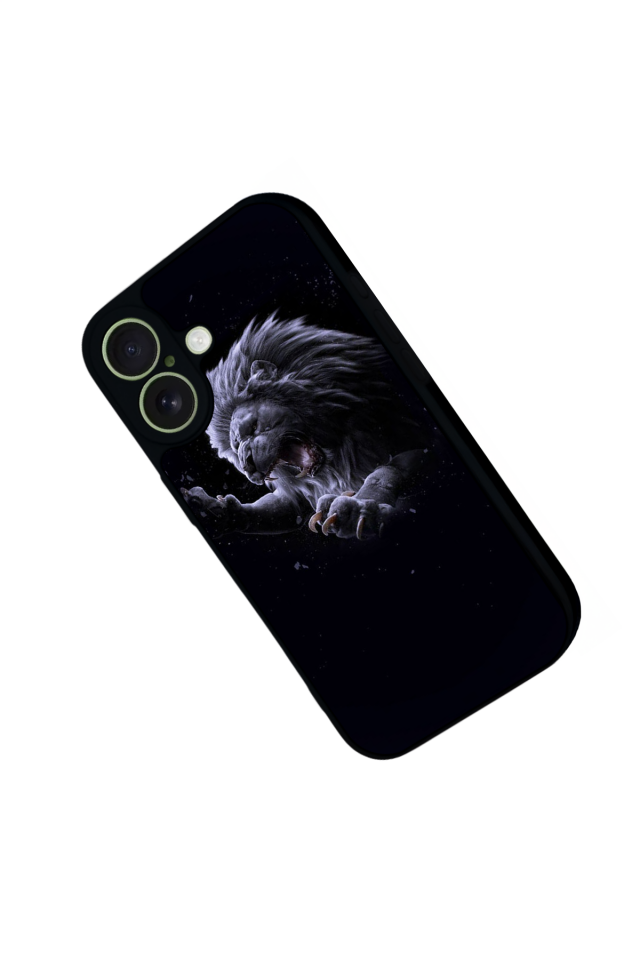 iPhone 17 Uyumlu Aslan Tasarımlı Glossy Premium Kılıf