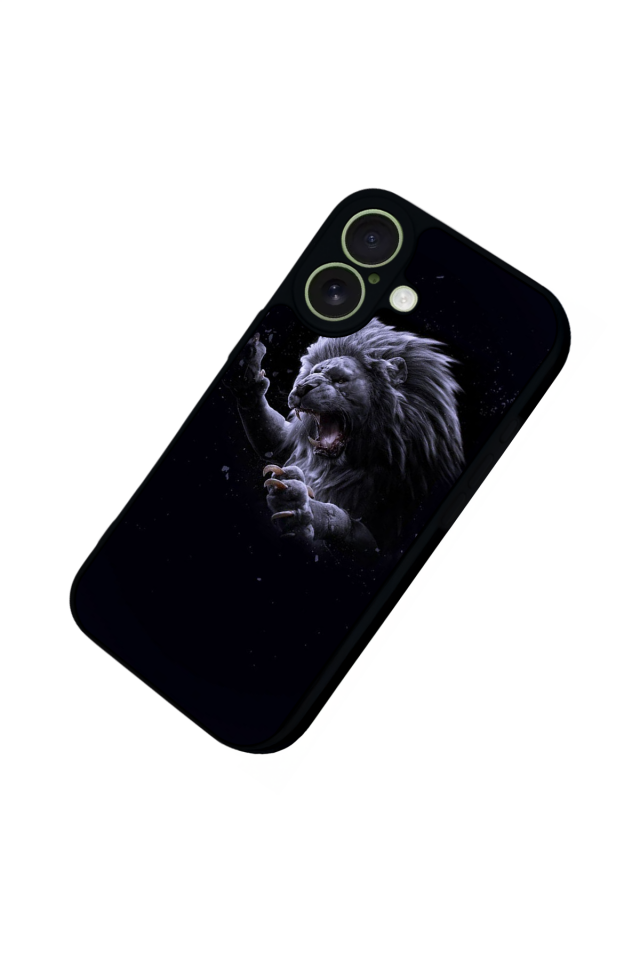 iPhone 17 Uyumlu Aslan Tasarımlı Glossy Premium Kılıf