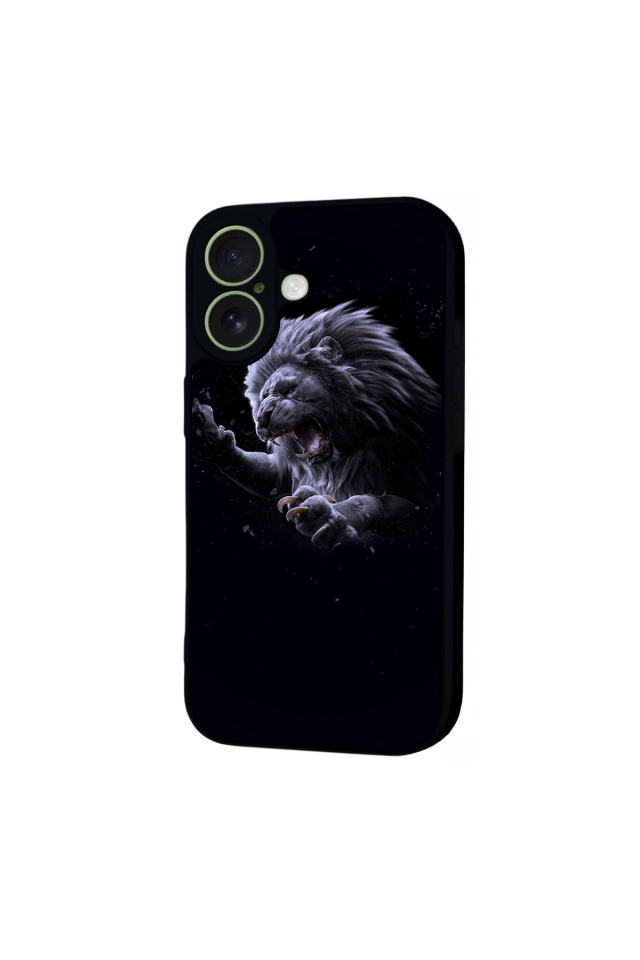 iPhone 17 Uyumlu Aslan Tasarımlı Glossy Premium Kılıf