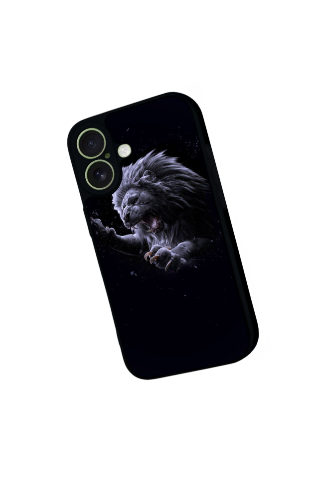 iPhone 17 Uyumlu Aslan Tasarımlı Glossy Premium Kılıf
