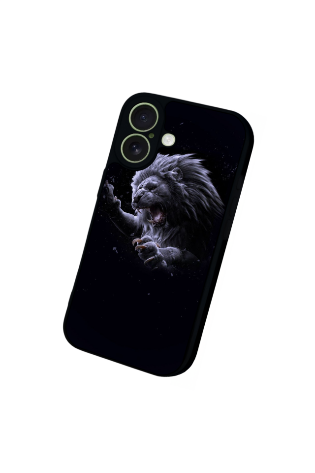 iPhone 17 Uyumlu Aslan Tasarımlı Glossy Premium Kılıf