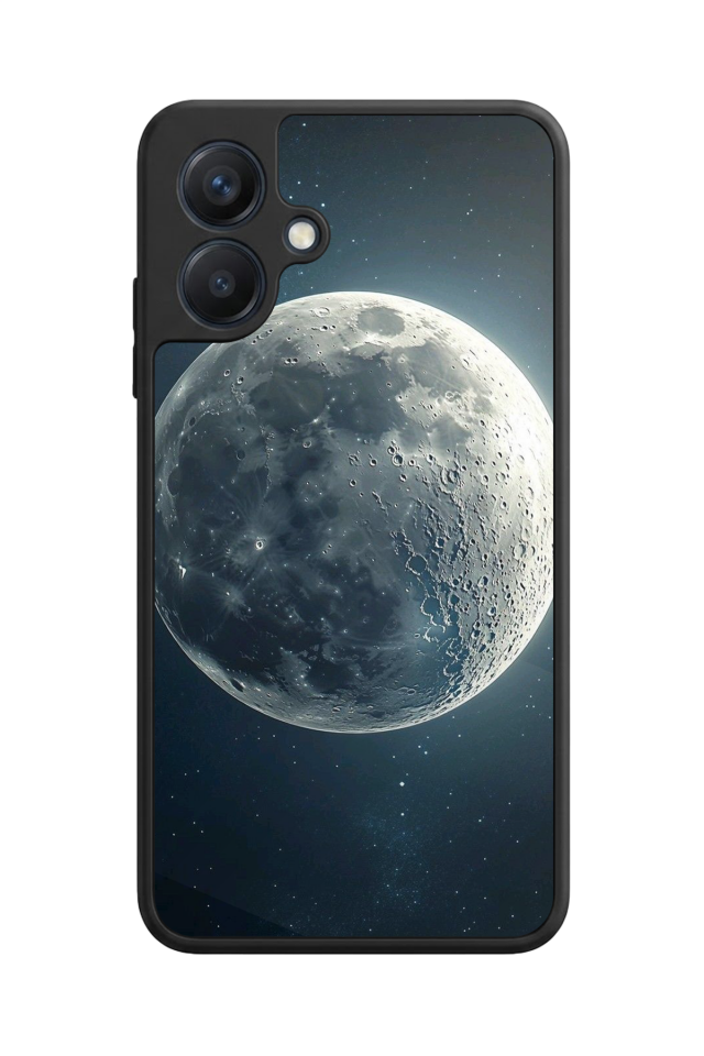 Samsung Galaxy A07 Uyumlu Ay Tasarımlı Glossy Premium Kılıf