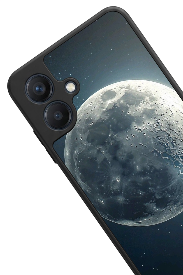 Samsung Galaxy A07 Uyumlu Ay Tasarımlı Glossy Premium Kılıf