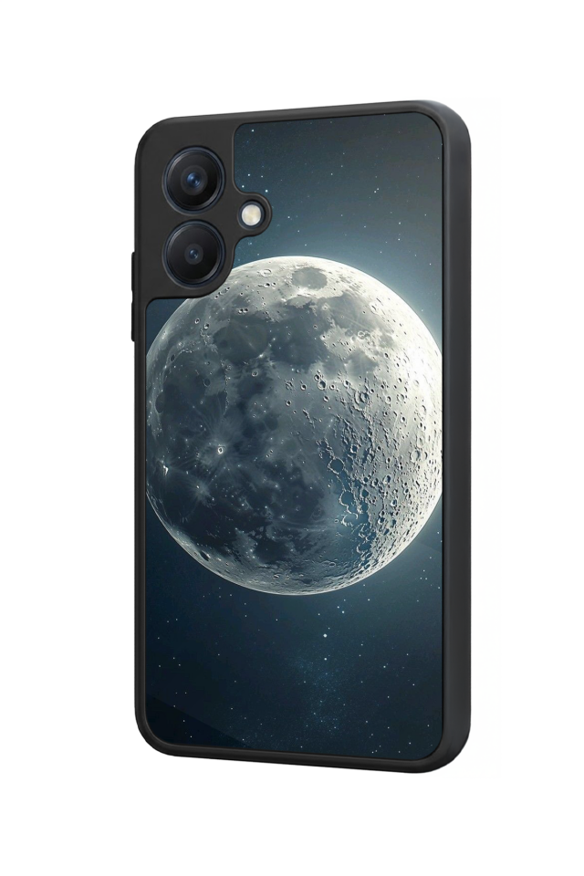 Samsung Galaxy A07 Uyumlu Ay Tasarımlı Glossy Premium Kılıf