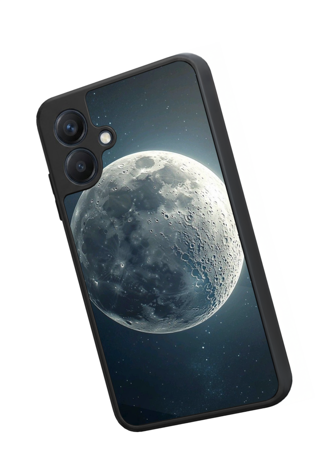 Samsung Galaxy A07 Uyumlu Ay Tasarımlı Glossy Premium Kılıf