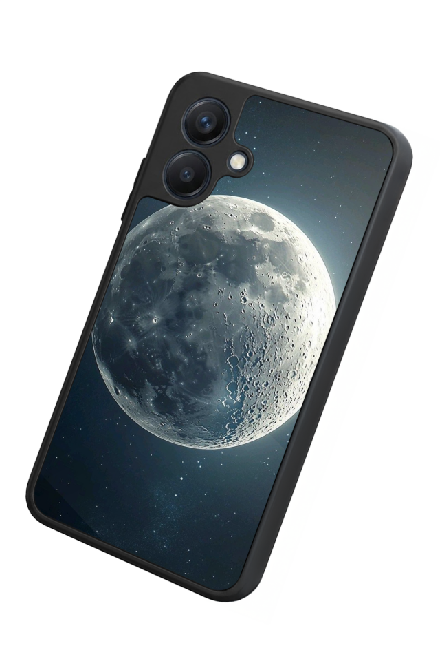 Samsung Galaxy A07 Uyumlu Ay Tasarımlı Glossy Premium Kılıf