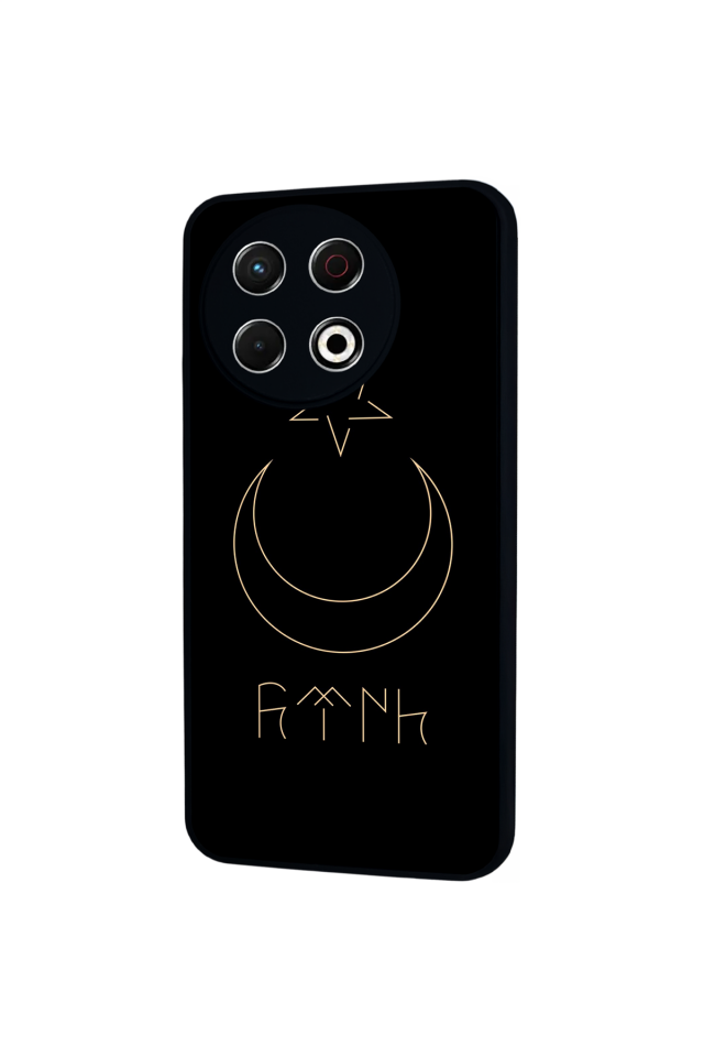 Tecno Spark 30 Pro Uyumlu Bozkurt Tasarımlı Glossy Premium Kılıf