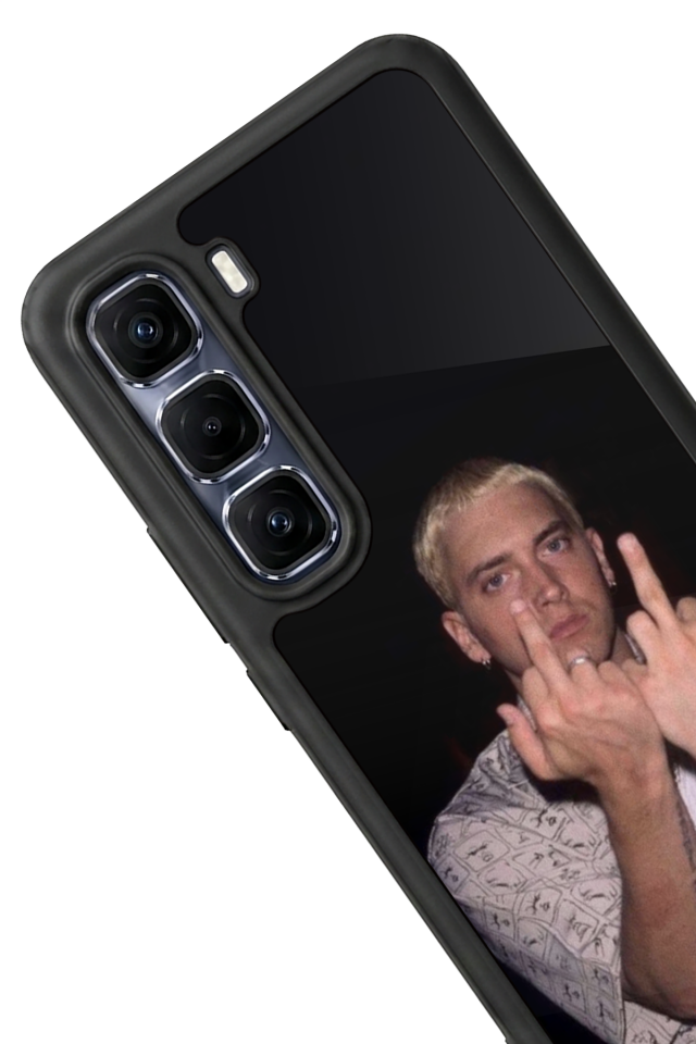 Infinix Hot 60 Pro Plus Uyumlu Eminem Tasarımlı Glossy Premium Kılıf