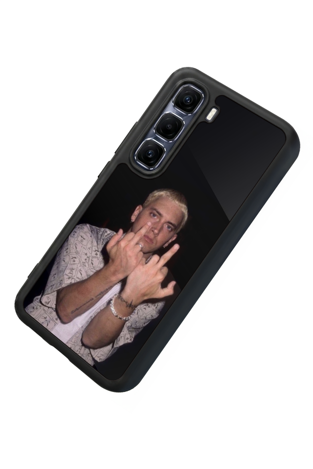 Infinix Hot 60 Pro Plus Uyumlu Eminem Tasarımlı Glossy Premium Kılıf