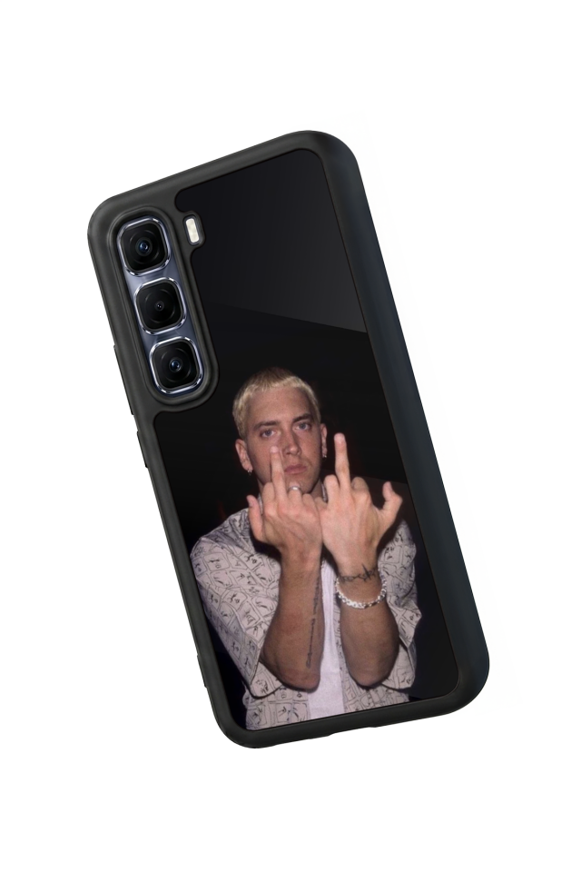 Infinix Hot 60 Pro Plus Uyumlu Eminem Tasarımlı Glossy Premium Kılıf