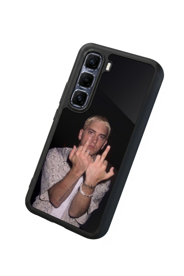 Infinix Hot 60 Pro Plus Uyumlu Eminem Tasarımlı Glossy Premium Kılıf