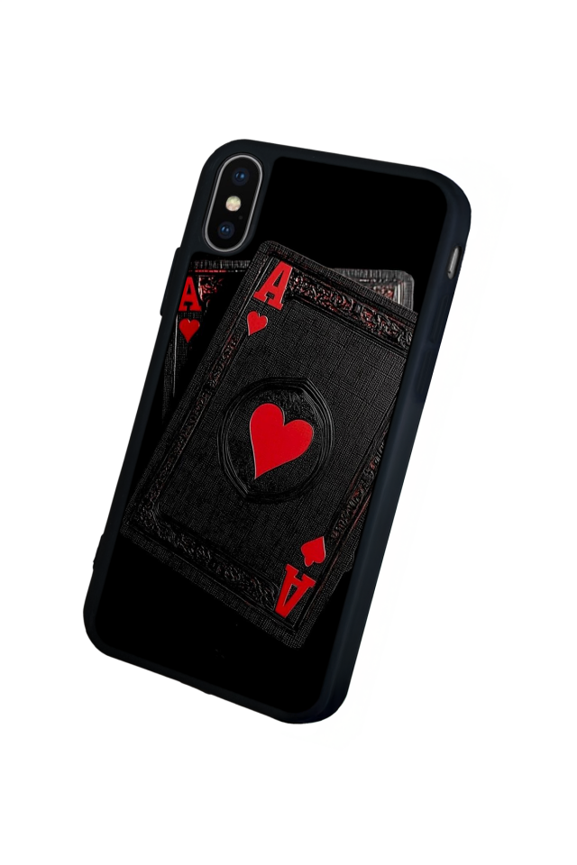 iPhone X/ XS Uyumlu Kart Tasarımlı Glossy Premium Kılıf