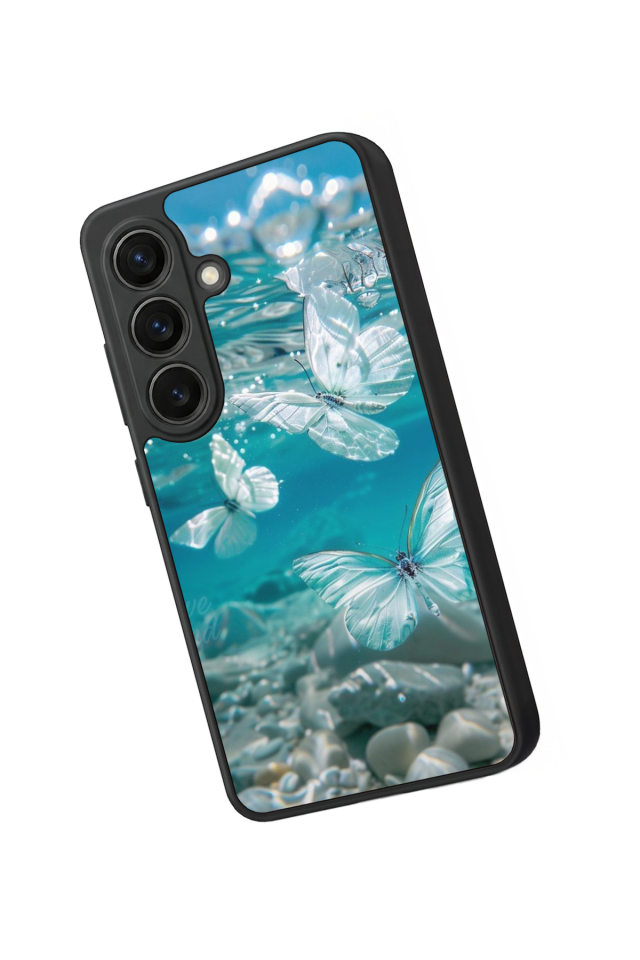 Samsung Galaxy S26 Uyumlu Kelebek Tasarımlı Glossy Premium Kılıf