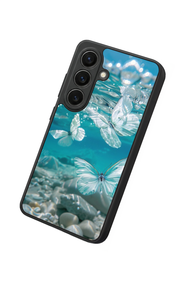 Samsung Galaxy S26 Uyumlu Kelebek Tasarımlı Glossy Premium Kılıf