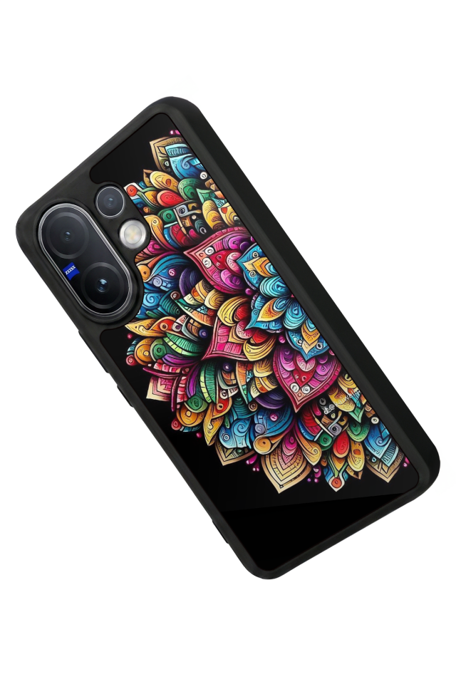 Vivo V60 Uyumlu Mandala Tasarımlı Glossy Premium Kılıf