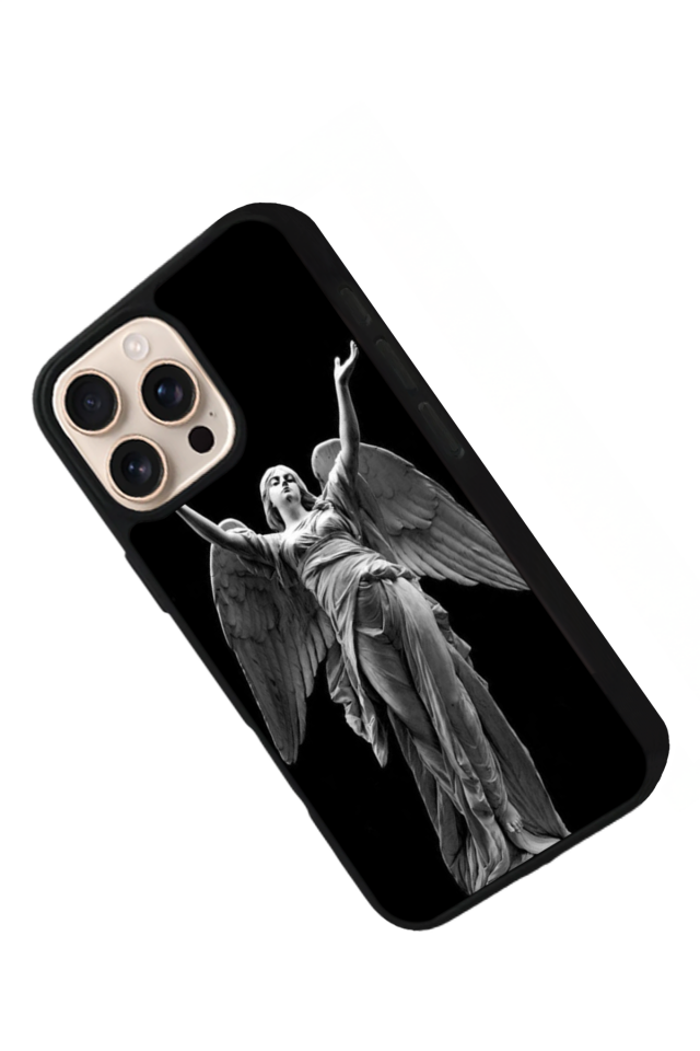 iPhone 16 Pro Max Uyumlu Melek Tasarımlı Glossy Premium Kılıf