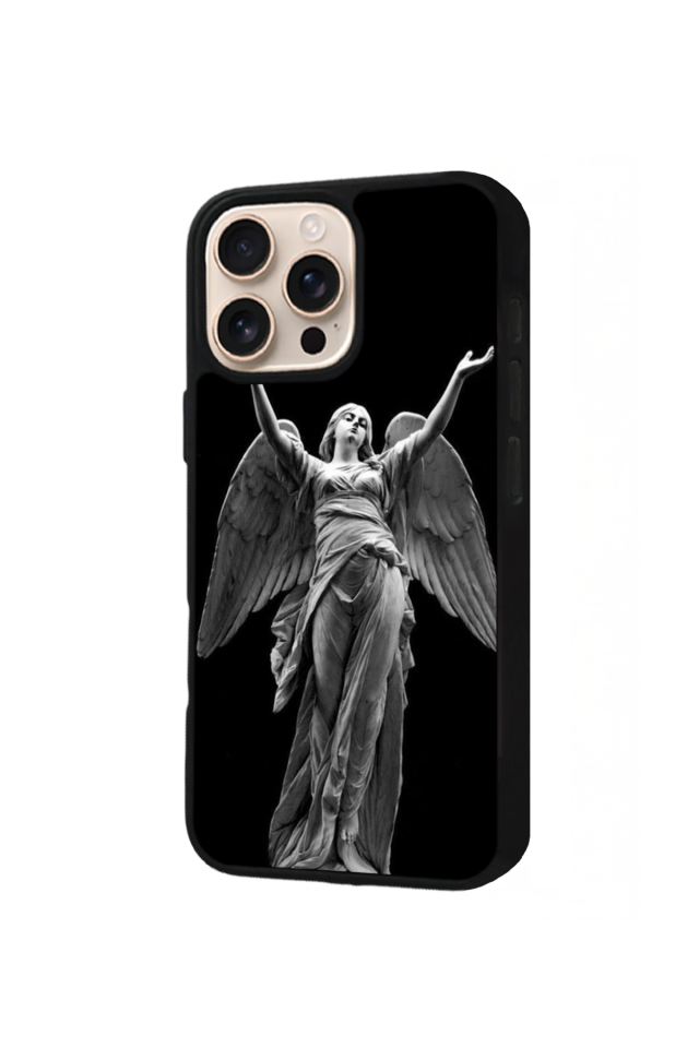 iPhone 16 Pro Max Uyumlu Melek Tasarımlı Glossy Premium Kılıf