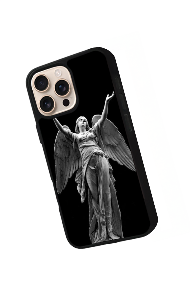 iPhone 16 Pro Max Uyumlu Melek Tasarımlı Glossy Premium Kılıf