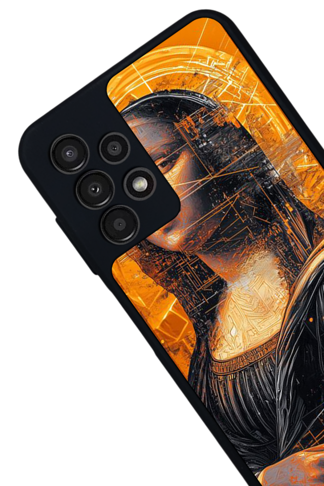 Samsung Galaxy A23 Uyumlu Monalisa Tasarımlı Glossy Premium Kılıf