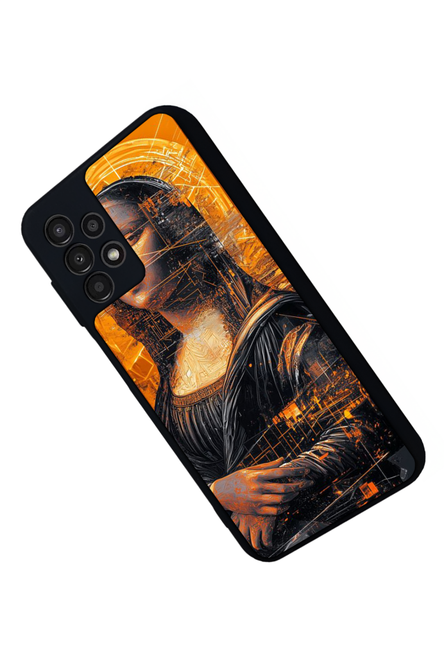 Samsung Galaxy A23 Uyumlu Monalisa Tasarımlı Glossy Premium Kılıf