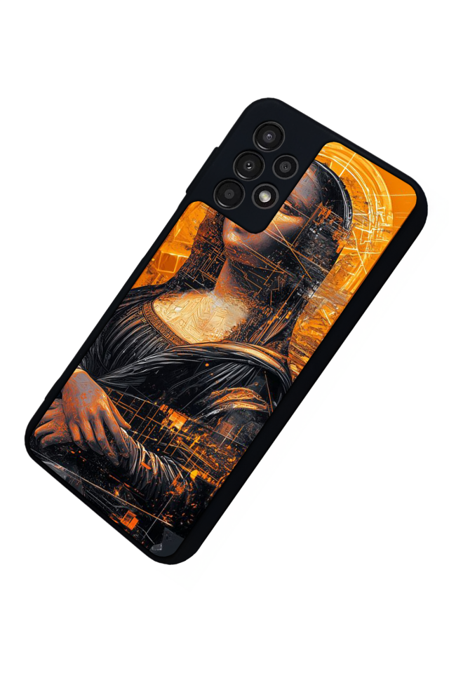 Samsung Galaxy A23 Uyumlu Monalisa Tasarımlı Glossy Premium Kılıf